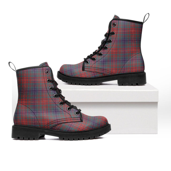 Wilson Weathered Clan Badge Tartan Leather Boots