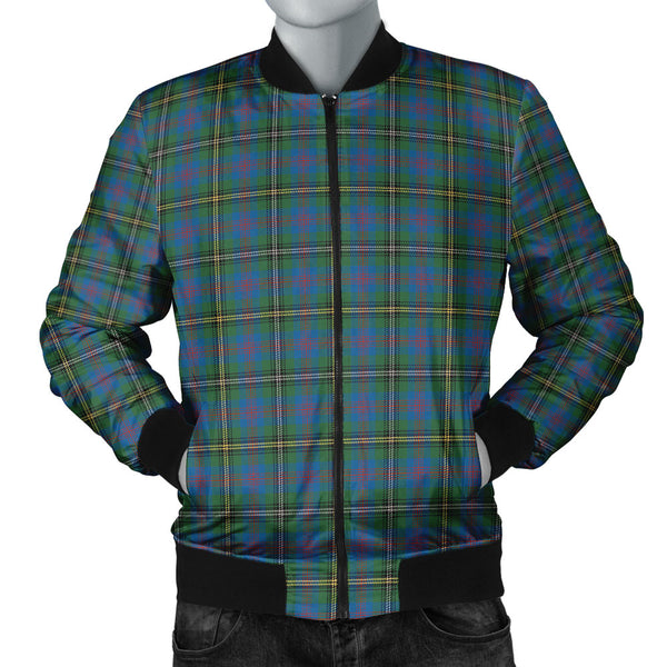 Wood Ancient Clan Badge Tartan Bomber Jacket