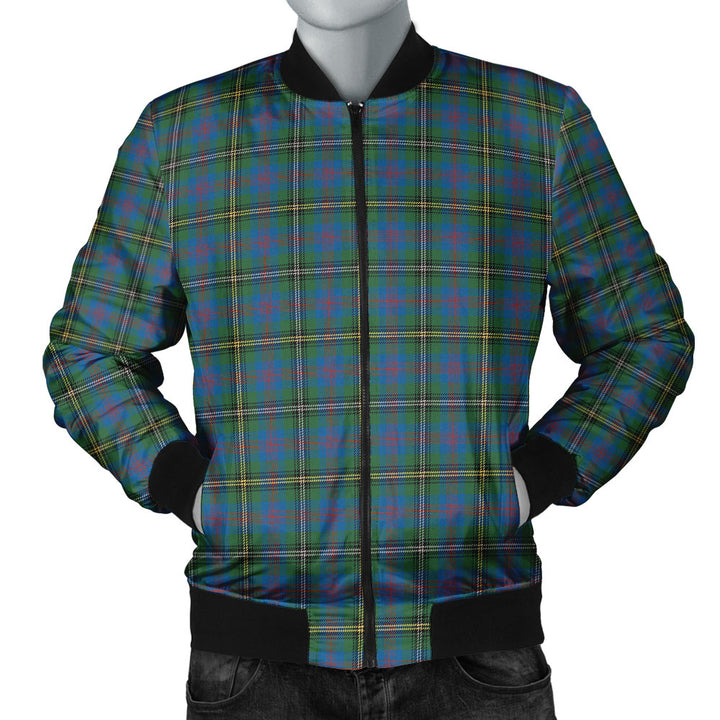 Wood Ancient Clan Badge Tartan Bomber Jacket