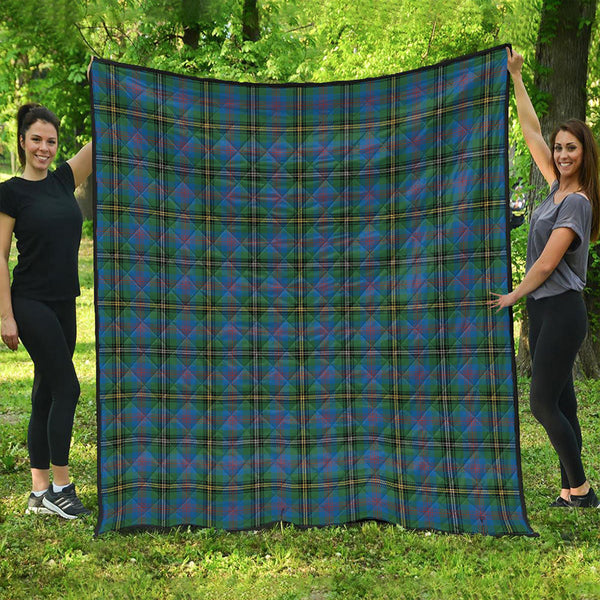 Wood Ancient Clan Badge Tartan Premium Quilt