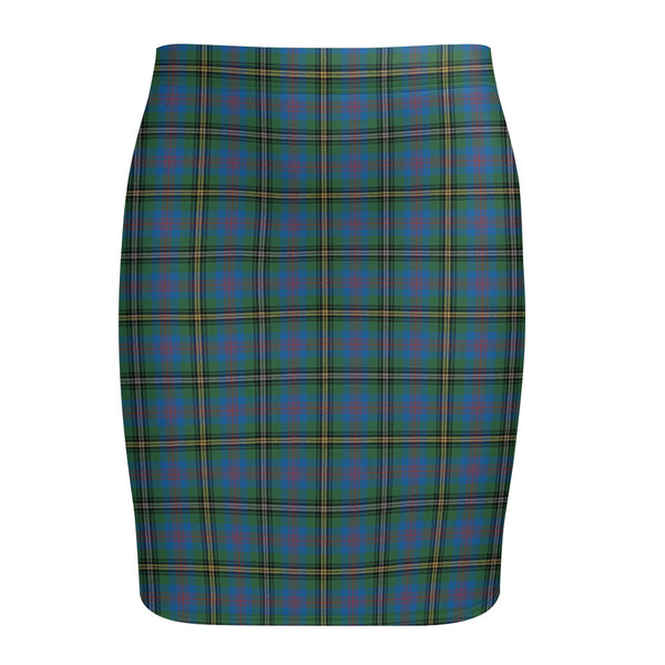 Wood Ancient Tartan Fitted Skirt