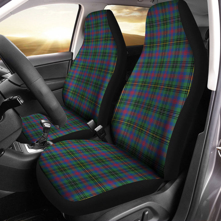 Wood Modern Clan Badge Tartan Car Seat Covers