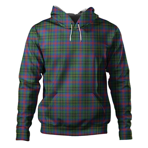 Wood Modern Clan Badge Tartan Hoodie