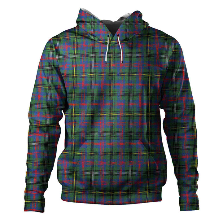 Wood Modern Clan Badge Tartan Hoodie