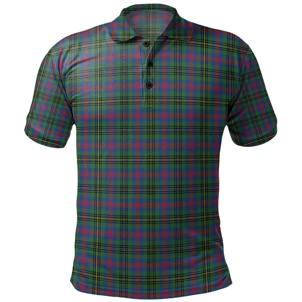 Wood Modern Clan Badge Tartan Polo Shirt