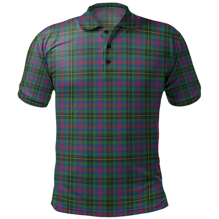 Wood Modern Clan Badge Tartan Polo Shirt