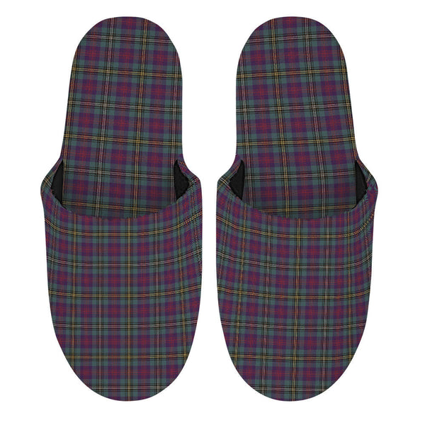 Wood Weathered Clan Badge Tartan Mop Slippers