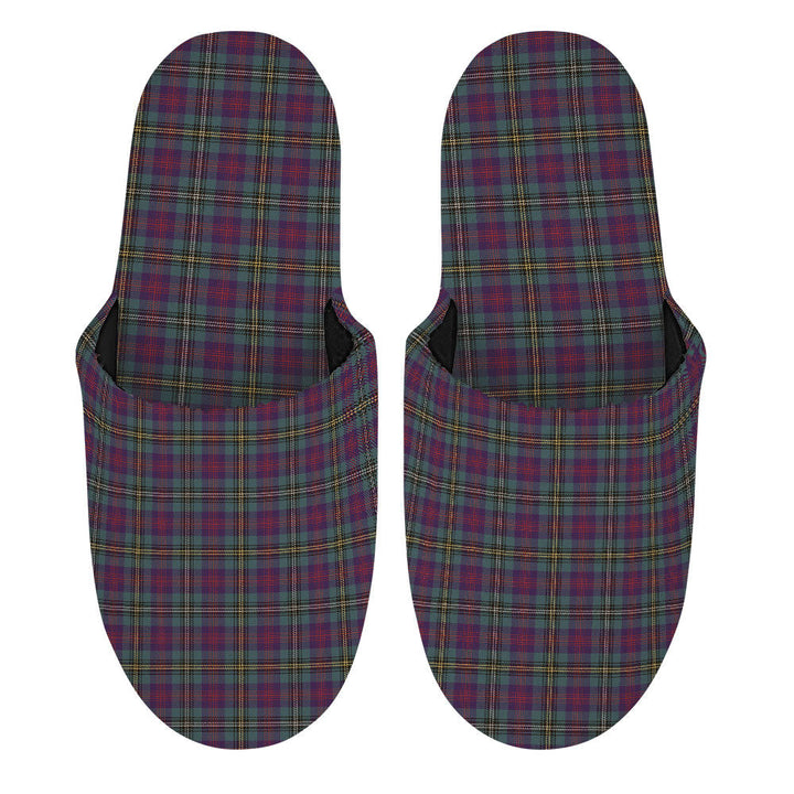 Wood Weathered Clan Badge Tartan Mop Slippers