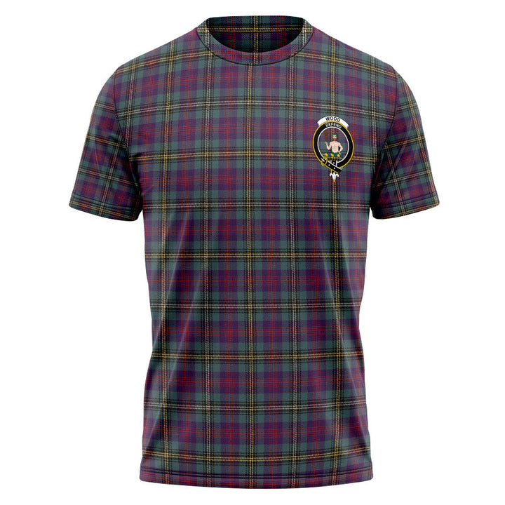 Wood Weathered Clan Badge Tartan T-Shirt