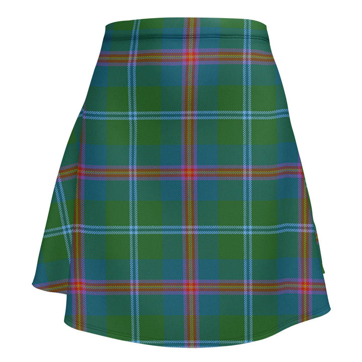 Young Ancient Clan Badge Tartan Flared Skirt