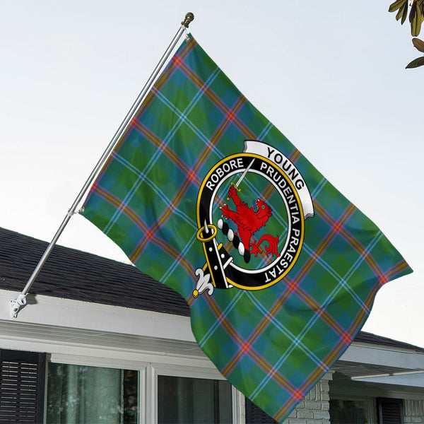 Young Ancient Clan Badge Tartan House Flag