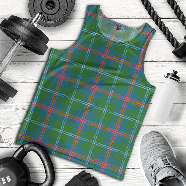 Young Ancient Clan Badge Tartan Men Tank Top
