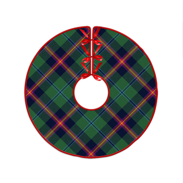 Young Modern Clan Badge Tartan Christmas Tree Skirt