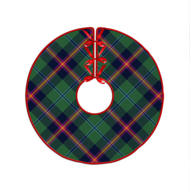 Young Modern Clan Badge Tartan Christmas Tree Skirt