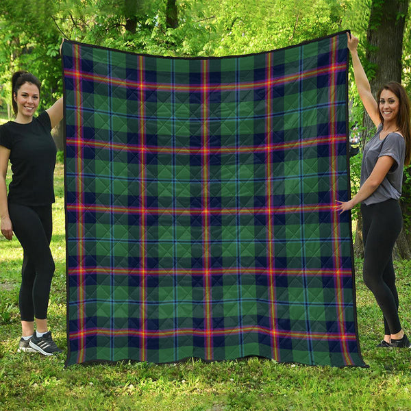 Young Modern Clan Badge Tartan Premium Quilt