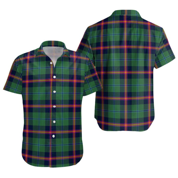 Young Modern Clan Badge Tartan Short Sleeve Shirt