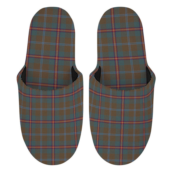 Young Weathered Clan Badge Tartan Mop Slippers