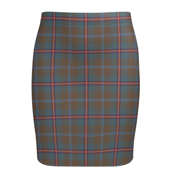 Young Weathered Tartan Fitted Skirt