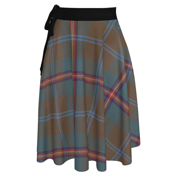 Young Weathered Tartan Wrap Skirt