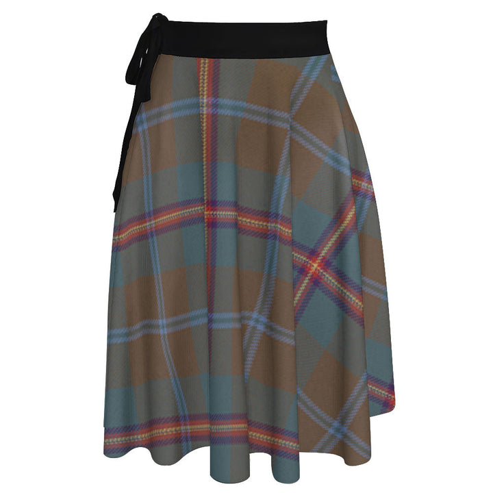 Young Weathered Tartan Wrap Skirt