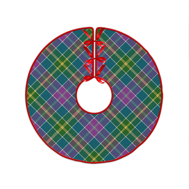 Yule Ancient Clan Badge Tartan Christmas Tree Skirt