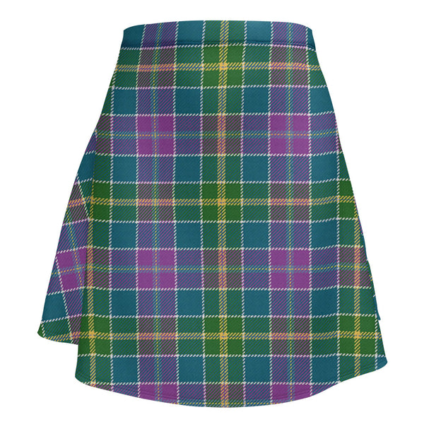 Yule Ancient Clan Badge Tartan Flared Skirt