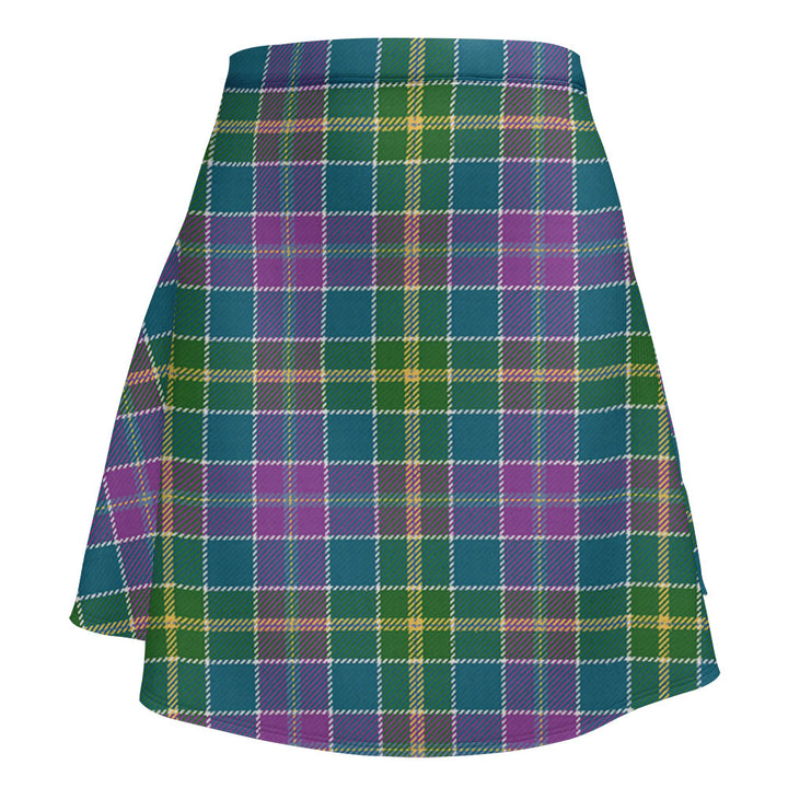 Yule Ancient Clan Badge Tartan Flared Skirt