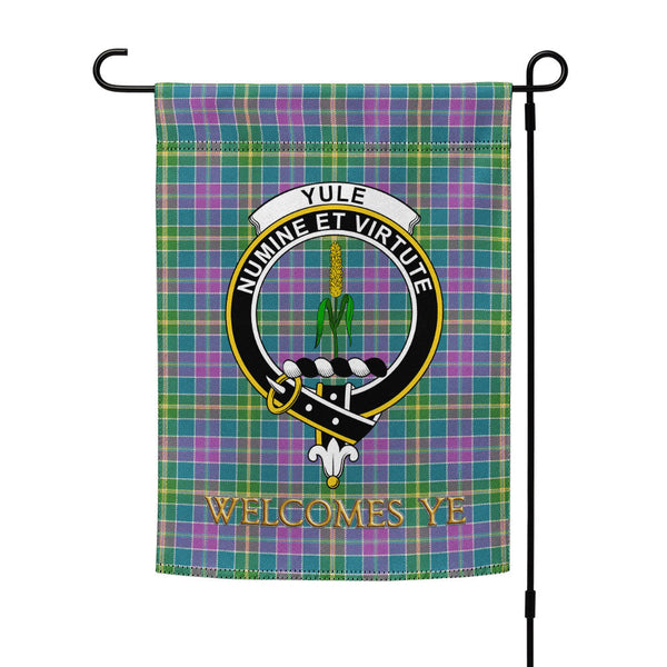 Yule Ancient Clan Badge Tartan Garden Flag