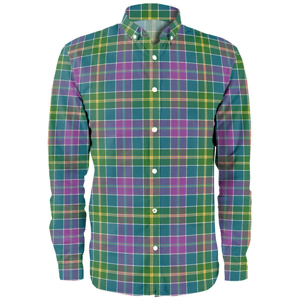 Yule Ancient Clan Badge Tartan Long Sleeve Shirt