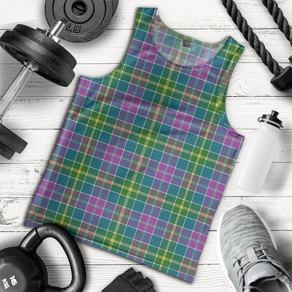 Yule Ancient Clan Badge Tartan Men Tank Top