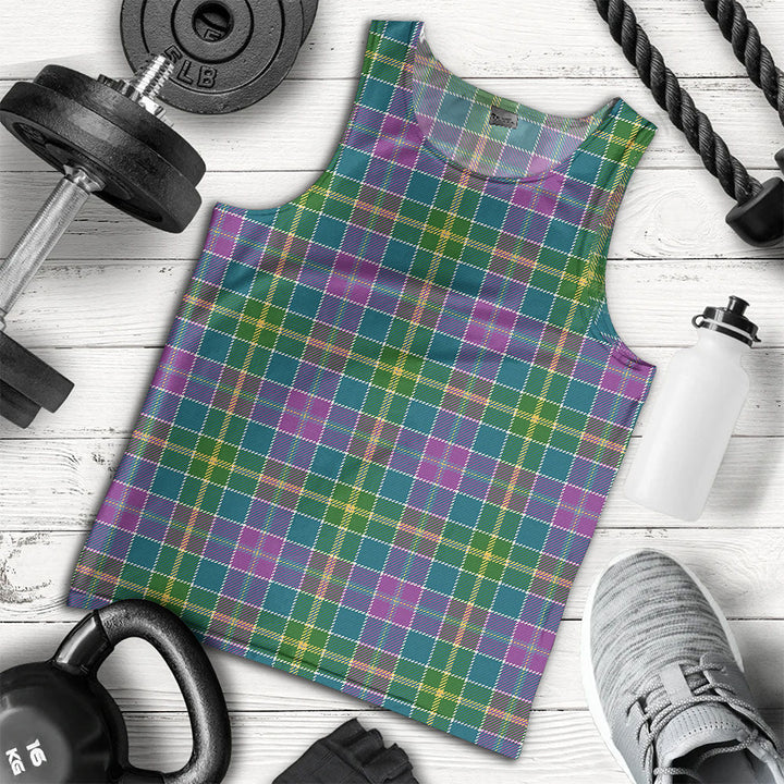 Yule Ancient Clan Badge Tartan Men Tank Top
