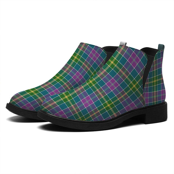 Yule Ancient Tartan Flat Ankle Boots