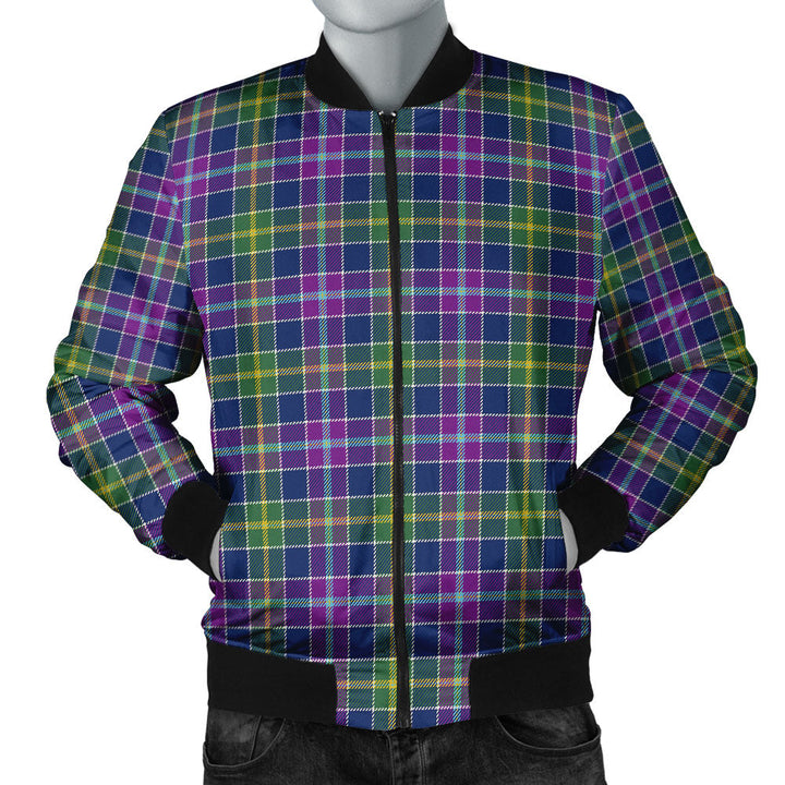 Yule Modern Clan Badge Tartan Bomber Jacket