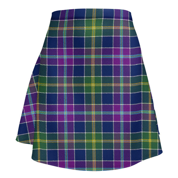 Yule Modern Clan Badge Tartan Flared Skirt