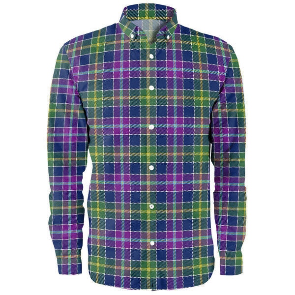 Yule Modern Clan Badge Tartan Long Sleeve Shirt