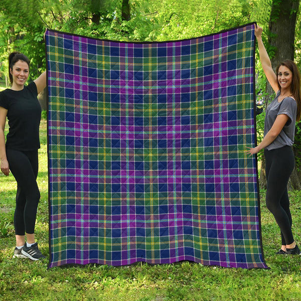 Yule Modern Clan Badge Tartan Premium Quilt