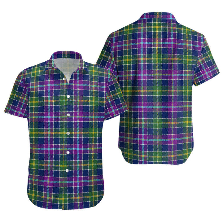 Yule Modern Clan Badge Tartan Short Sleeve Shirt