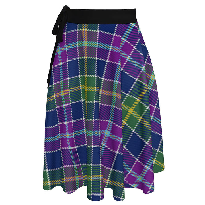 Yule Modern Tartan Wrap Skirt