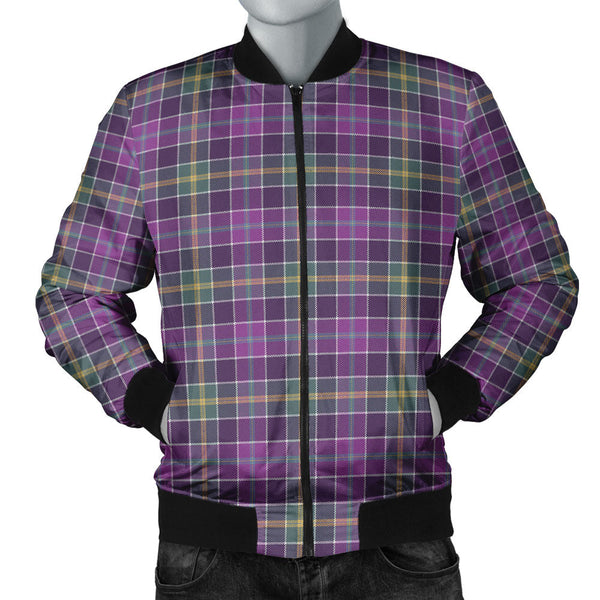 Yule Weathered Clan Badge Tartan Bomber Jacket