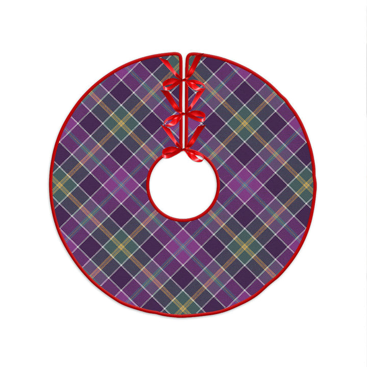 Yule Weathered Clan Badge Tartan Christmas Tree Skirt