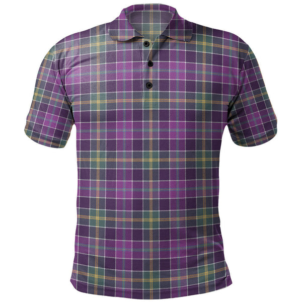 Yule Weathered Clan Badge Tartan Polo Shirt