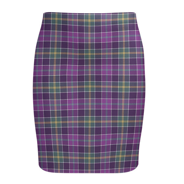 Yule Weathered Tartan Fitted Skirt