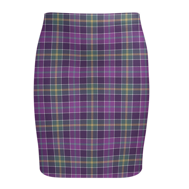 Yule Weathered Tartan Fitted Skirt