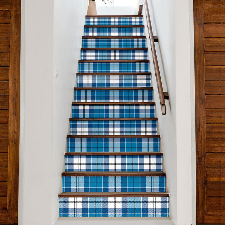 Roberton Tartan Stair Stickers (Set of 13)