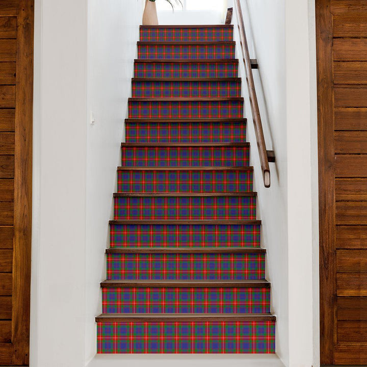 Fraser (of Lovat) Tartan Stair Stickers (Set of 13)