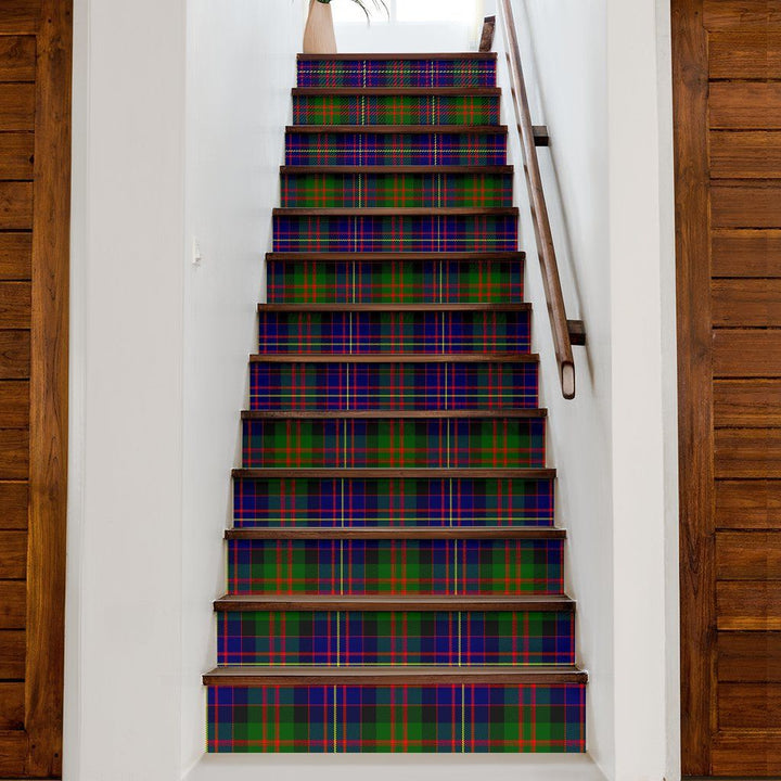 Cameron Tartan Stair Stickers (Set of 13)