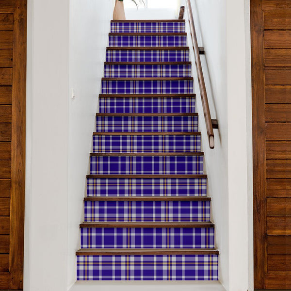 Ochterlony Tartan Stair Stickers (Set of 13)