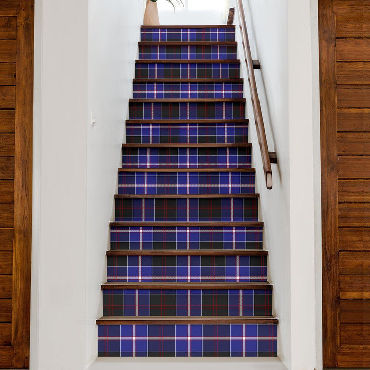 Dunlop Modern Tartan Stair Stickers (Set of 13)