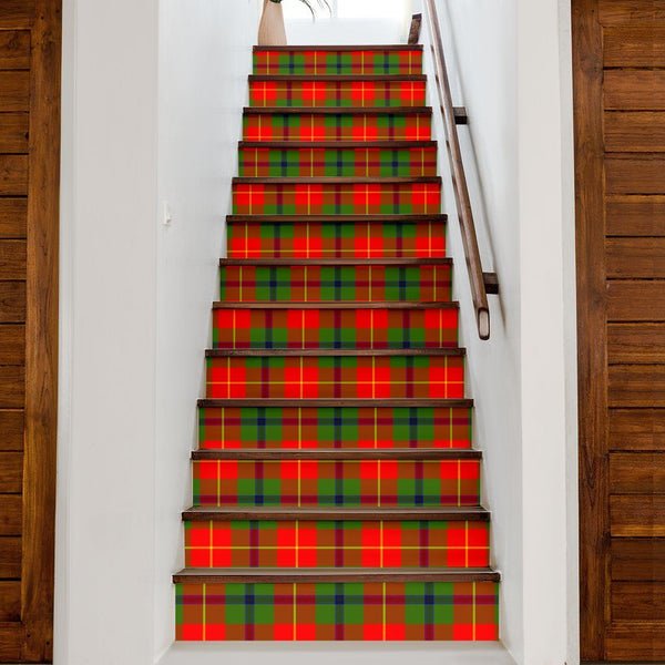 Turnbull Tartan Stair Stickers (Set of 13)