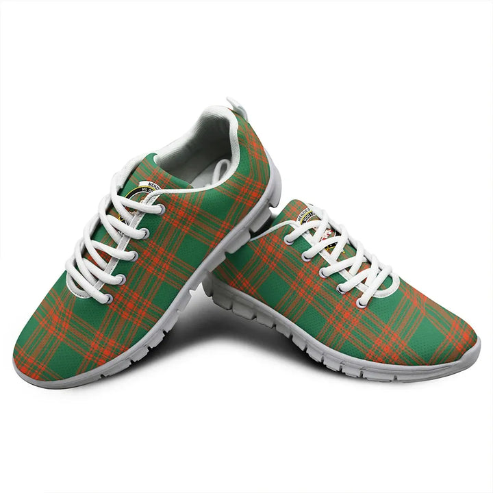 Menzies Green Ancient Tartan Classic Crest Sneakers